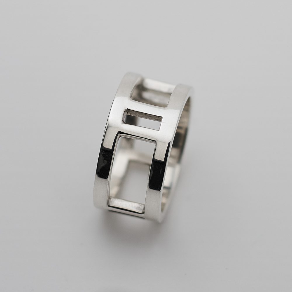 Silver ring "Bars"